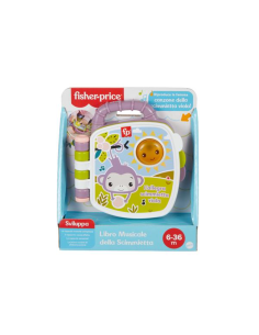 Fisher-Price – Il Libro delle Canzoncine della Scimmietta Viola, Giocattolo Musicale Interattivo 6+ mesi