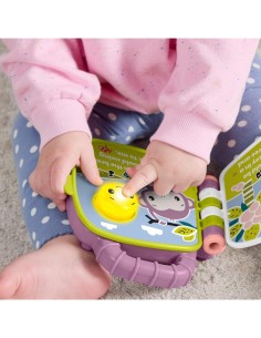 Fisher-Price – Il Libro delle Canzoncine della Scimmietta Viola, Giocattolo Musicale Interattivo 6+ mesi