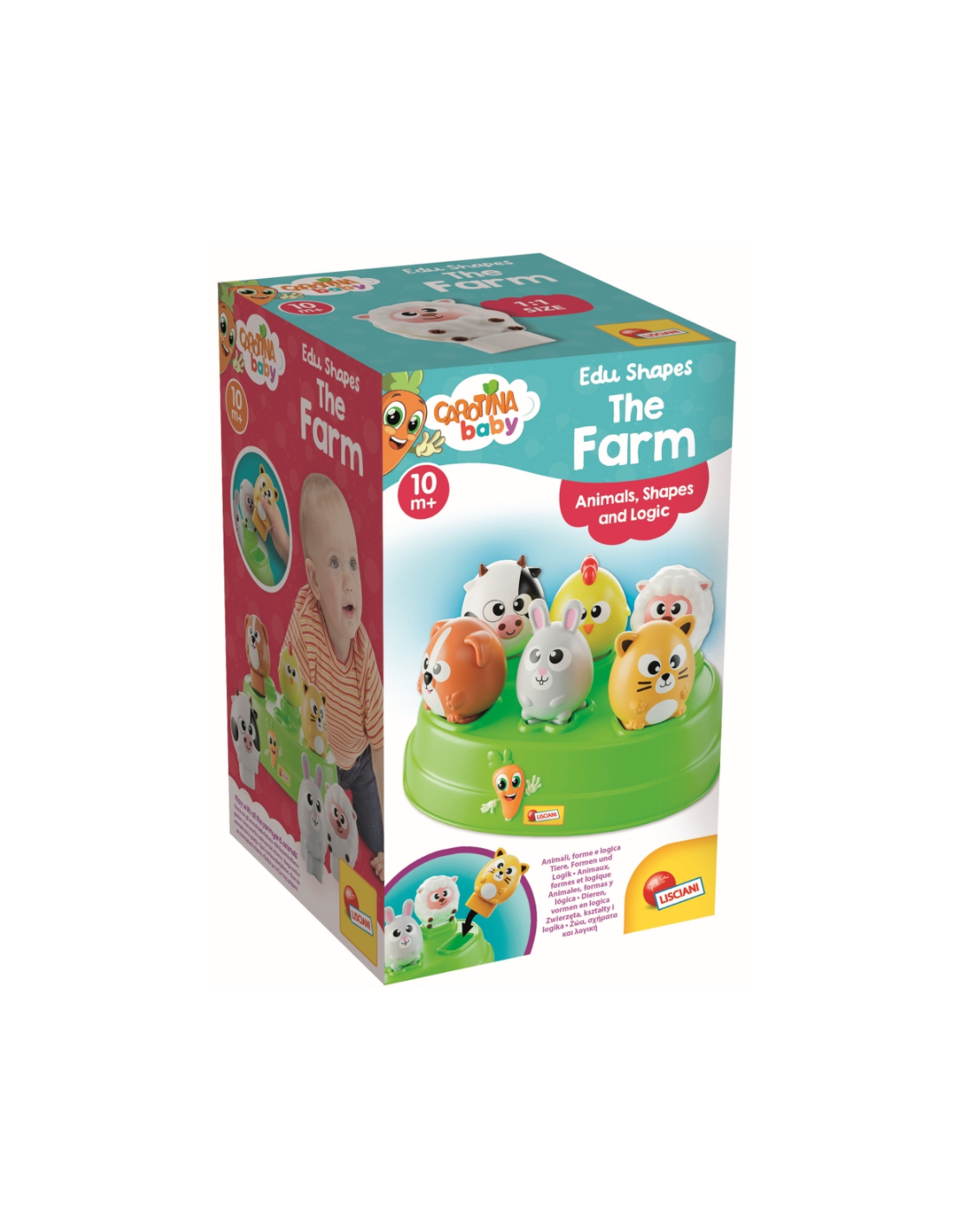 CAROTINA BABY ANIMALI FORME E LOGICA, GIOCO EDUCATIVO, BAMBINI