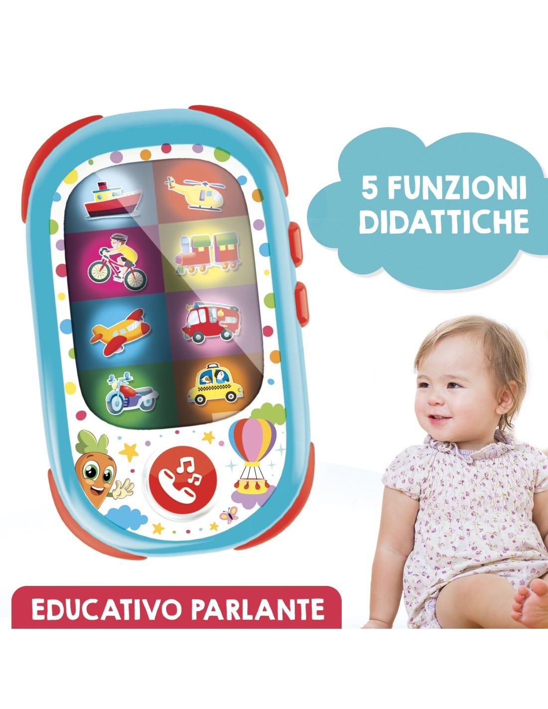 CAROTINA BABY SMARTPHONE CON DISPLAY LED