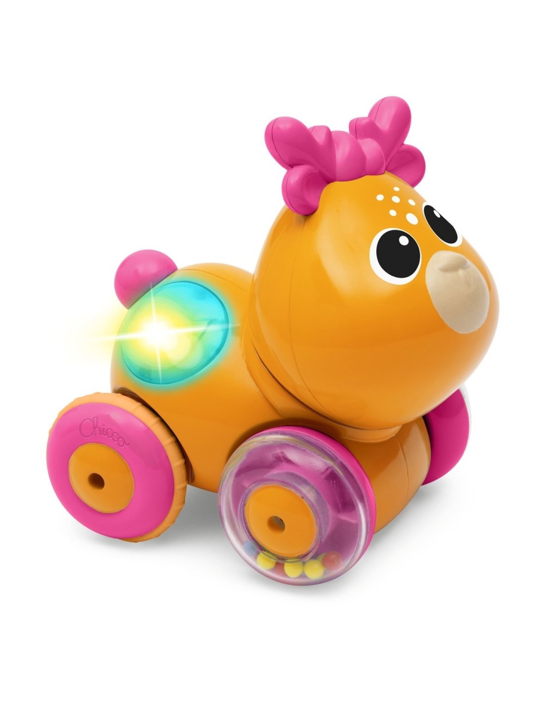 Chicco Sprint & Los Reh – Cervo Interattivo Pull-and-Go con Luci, Suoni e Melodie