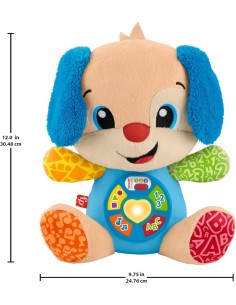 Fisher-Price – Cagnolino Ridi e Impara Smart Stages Multilingue, Peluche Musicale Interattivo 6+ mesi