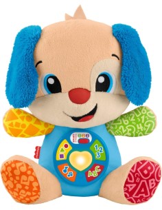 Fisher-Price – Cagnolino Ridi e Impara Smart Stages Multilingue, Peluche Musicale Interattivo 6+ mesi