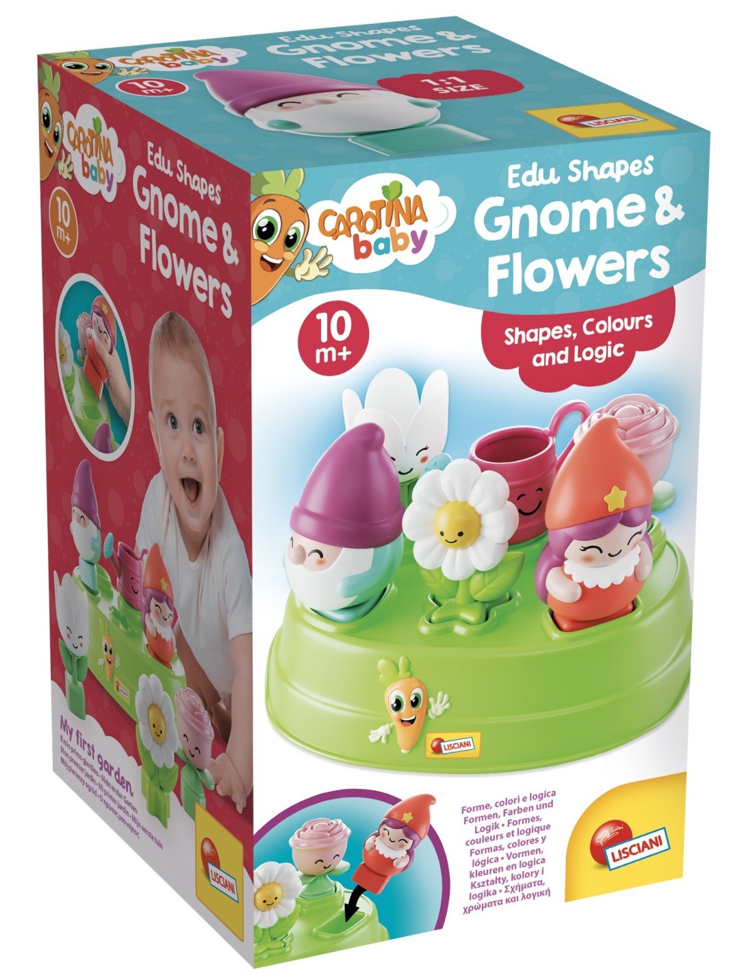 CAROTINA BABY GNOMI FIORI FORME E LOGICA