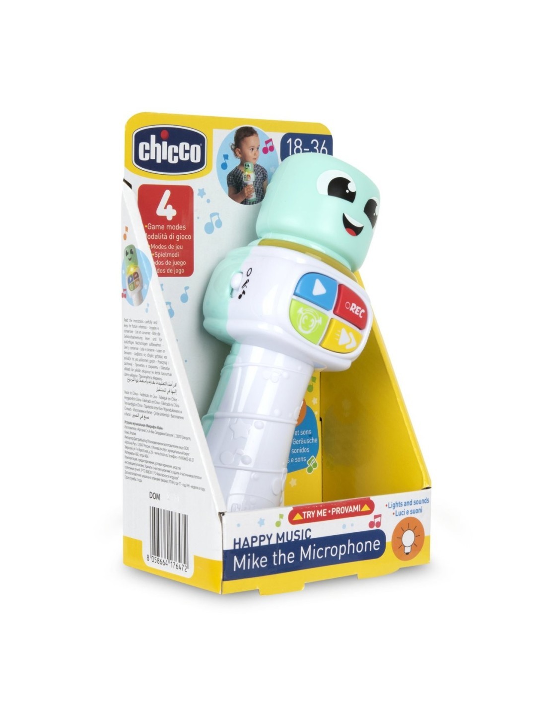 Mike il Microfono Chicco – Gioco Musicale Interattivo per Bambini 18M+