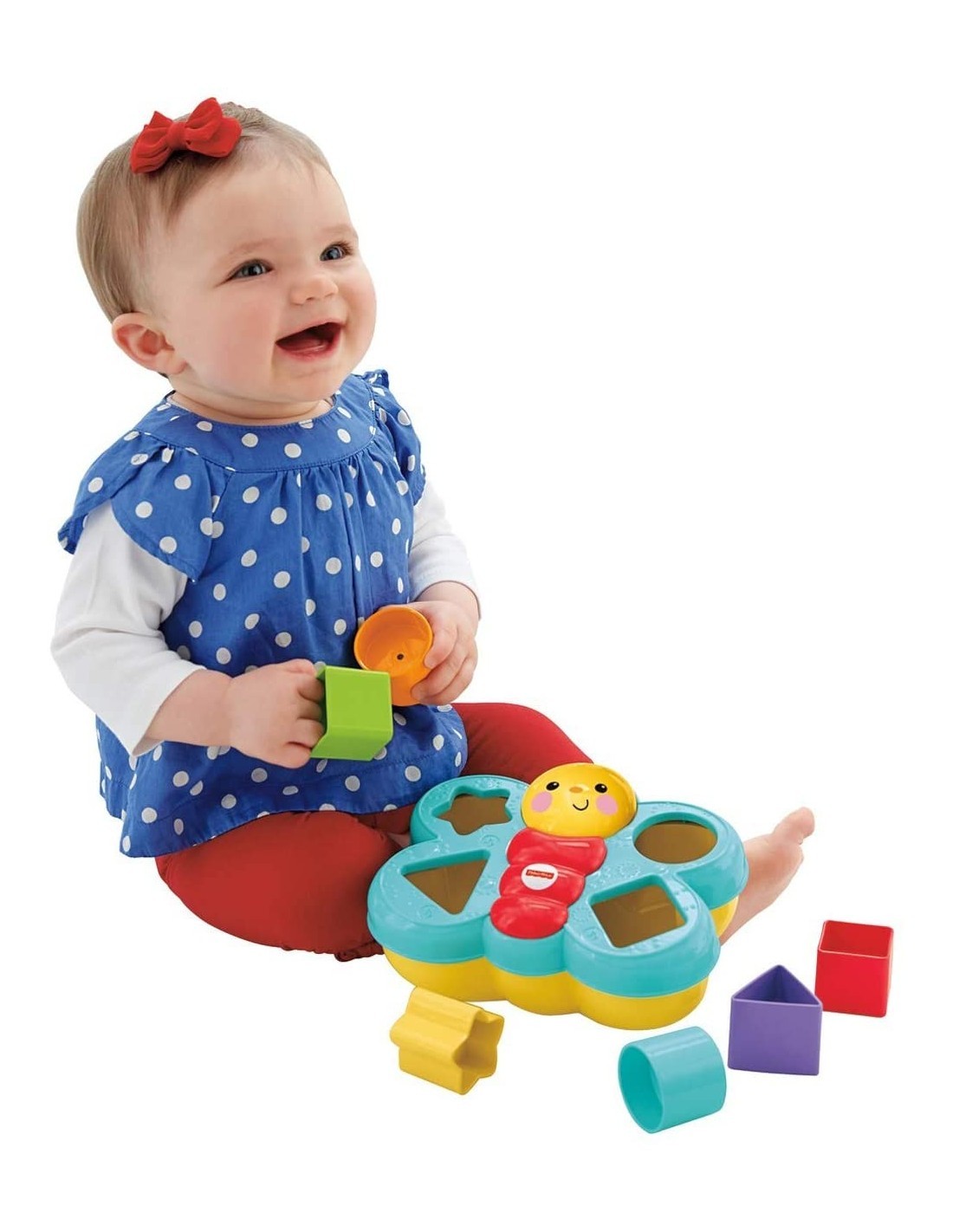 FISHER-PRICE FP CDC22 FARFALLA CERCAFORME, GIOCO EDUCATIVO MULTISENSORIALE PER BAMBINI