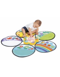 CHICCO 11315 IL SENTIERO DELLE STAGIONI, GIOCO EDUCATIVO SENSORIALE, TAPPETO 2 IN 1