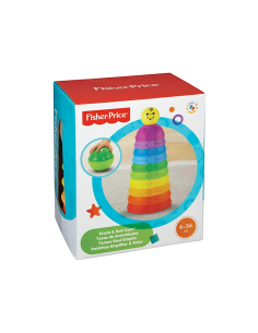 FISHER-PRICE W4472, SCODELLE TRASFORMELLE, GIOCATTOLO IMPILABILE, CLASSICO 6-36 MESI, MULTICOLORE