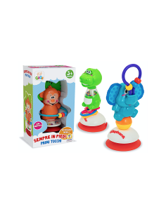 GOGO - GIOCO SEMPRE IN PIEDI CON SONAGLI  3 MODELLI ASSORTITO PER NEONATO