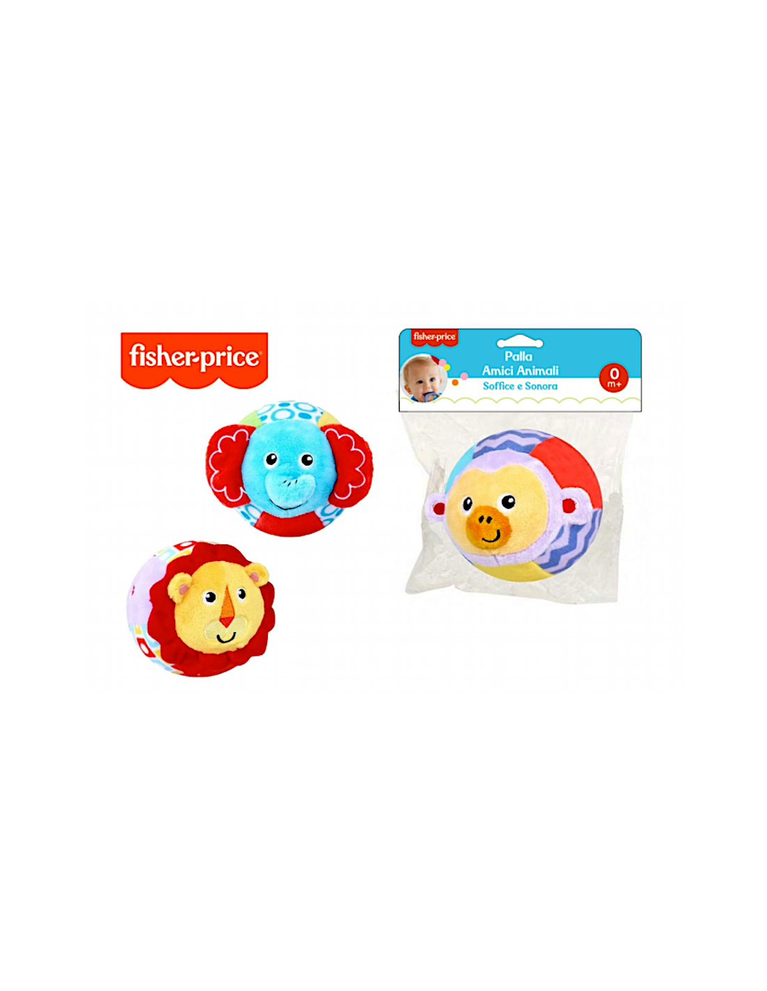 PALLA SOFFICE AMICI ANIMALI PELUCHE FP FPRF0924