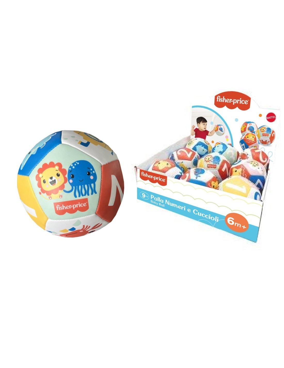 PALLA NUMERI E CUCCIOLI FP FPRF0909, GIOCO EDUCATIVO PRIMA INFANZIA