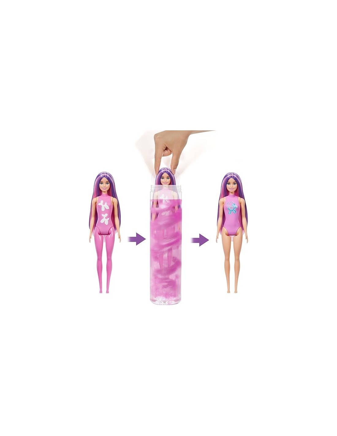 BARBIE COLOR REVEAL, SERIE BALLOON ANIMALS, BAMBOLA E ACCESSORI, 6 SORPRESE INCLUSE, ASSORTITI, MATTEL, PER BAMBINI 3+