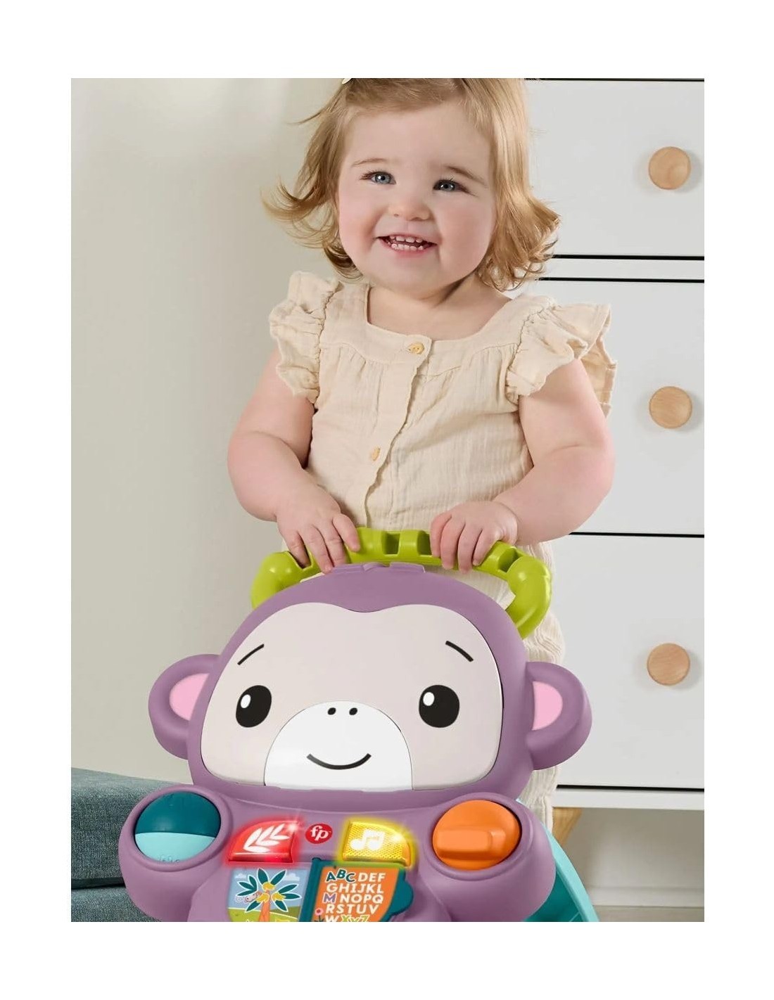 FISHER PRICE SCIMMIETTA PRIMI PASSI, GIOCATTOLO EDUCATIVO, PER BAMBINI