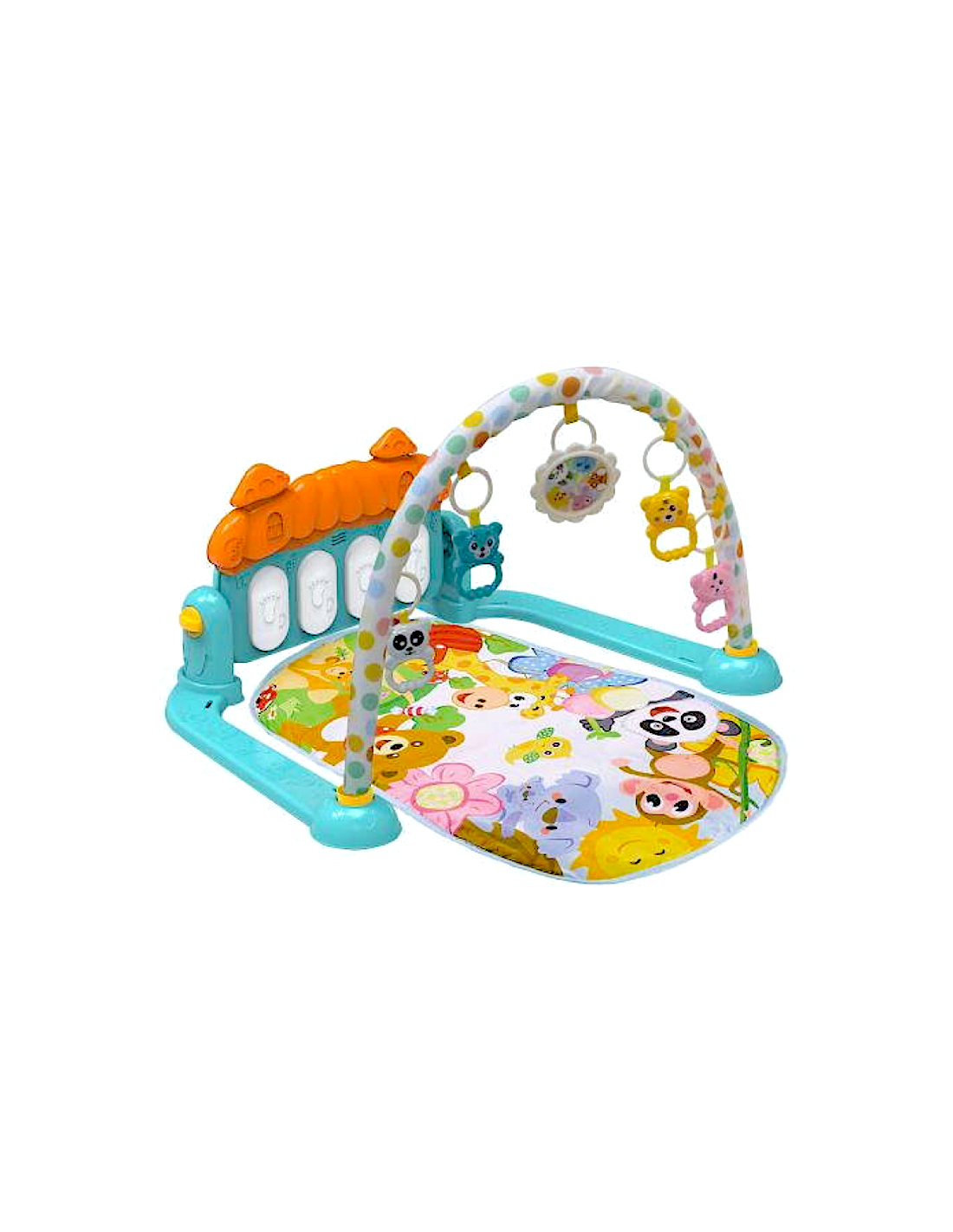 PALESTRINA, ZOO PARTY, BLU, CON PIANO, GIOCO 3 IN 1