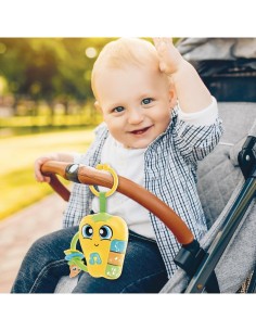 CAROTINA BABY PEPPER, SONAGLIO ELETTRONICO, MASSAGGIAGENGIVE, GIOCO SENSORIALE 0+, 13X6 CM