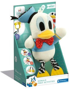 PAPERINO PELUCHE ATTIVITÀ, DISNEY BABY, CLEMENTONI, PUPAZZO PRIMA INFANZIA, GIOCO PASSEGGINO, MASSAGGIAGENGIVE, 6+ MESI 2