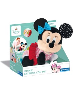 BABY MINNIE GATTONA CON ME, CLEMENTONI DISNEY BABY, PELUCHE INTERATTIVO, GIOCO SVILUPPO MOTORIO, 6+ MESI 2