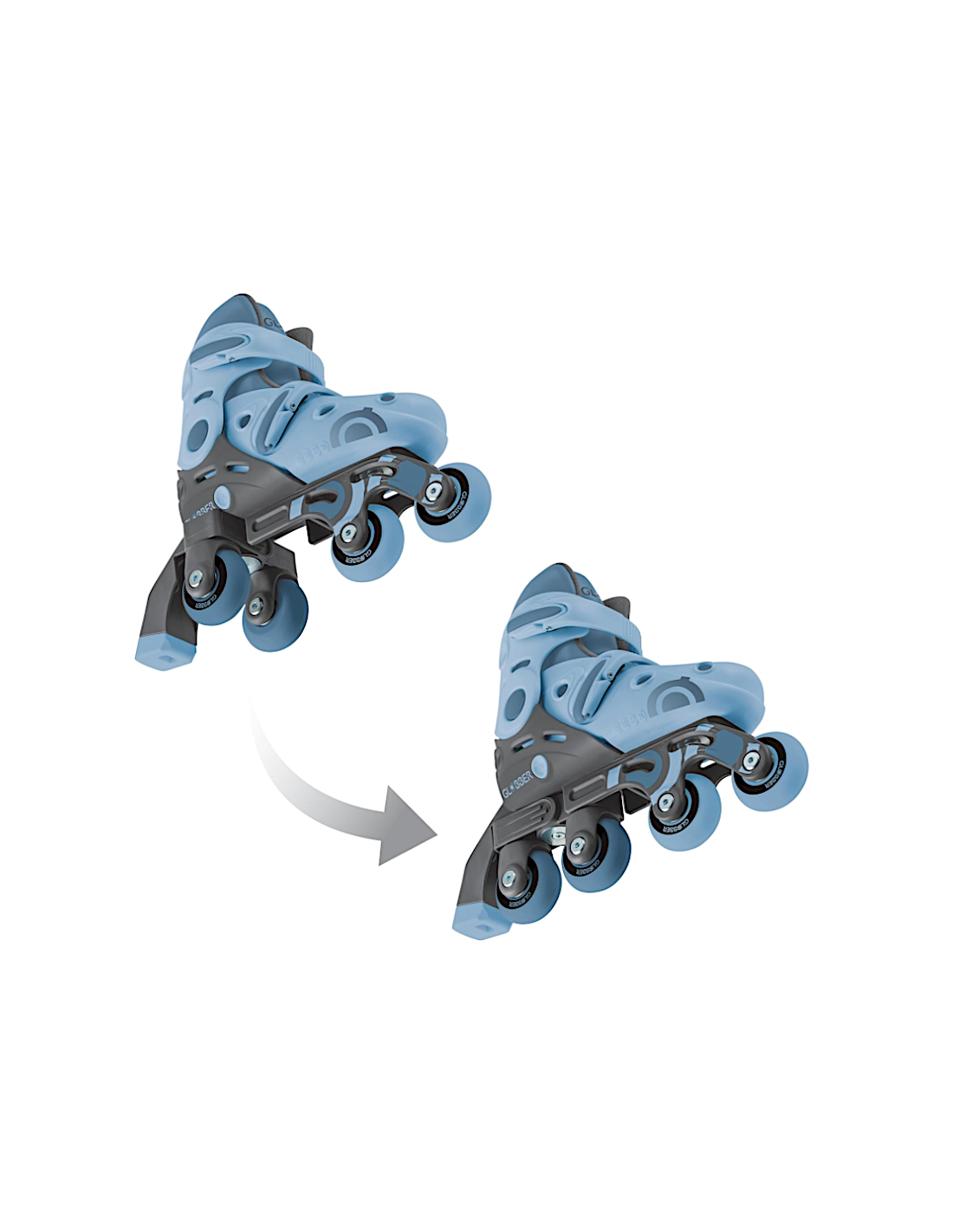 PATTINI DA APPRENDIMENTO BLU 2IN1 TAGLIA 30-33