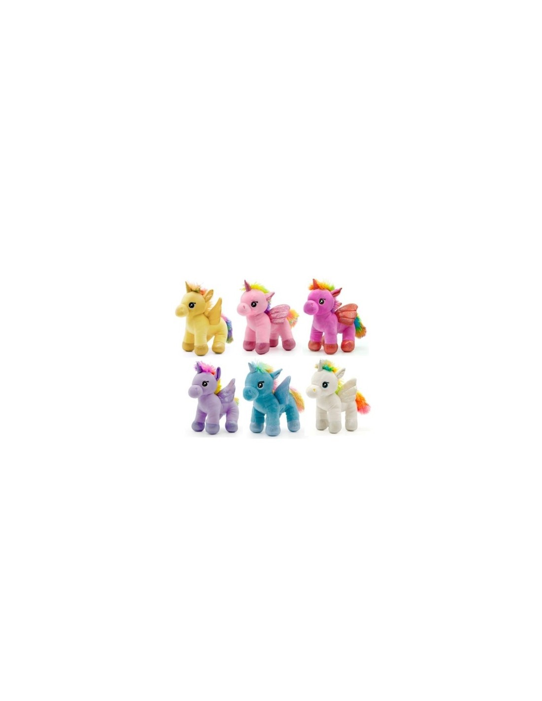 PELUCHE 25546 UNICORNO RAINBOW 25CM ASSORTITO