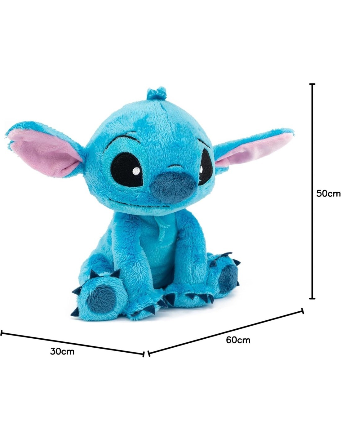 SIMBA, PELUCHE STITCH, DISNEY LILO & STITCH, MORBIDO 50 CM, GIOCO BAMBINI 0+