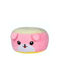 PELUCHE 25774 POUF CANE ROSA 40X25CM