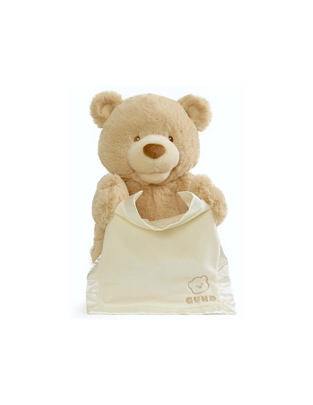 Gund Momo Orsetto Interattivo Parlante 30 cm – Peluche Cucù in Bianco