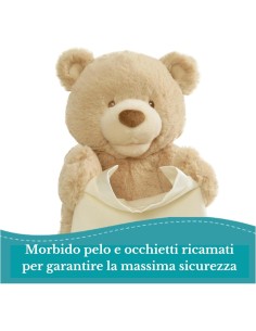 Gund Momo Orsetto Interattivo Parlante 30 cm – Peluche Cucù in Bianco