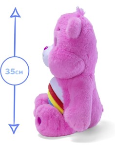 SIMBA, CARE BEARS ALLEGRORSA, ORSETTO CUORE, PELUCHE 35 CM, ROSA, GIOCO BAMBINI 0+