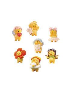 UPSET DUCK MYSTERY, ACT CUTE DUCK, PELUCHE 18 CM, 6 DA COLLEZIONARE +1 SEGRETO, VARI STILI, FIGURE DA COLLEZIONE ASSORTITO