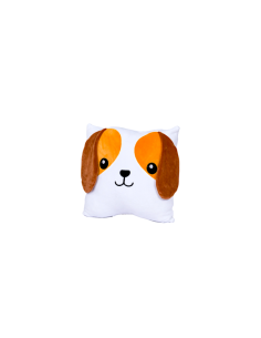 CUSCINO CANE 30X30CM IN MORBIDO PELUCHE, DECORATIVO E COCCOLOSO