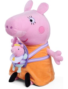 PEPPA PIG PELUCHE MAMMMA 33CM, MORBIDO, GIOCATTOLO PRIMA INFANZIA