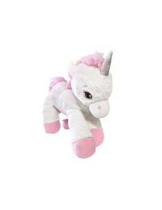 NICE GOOD - UNICORNO SOFFICE BIANCO 50CM, PELUCHE MORBIDO, ELEGANTE, GIOCATTOLO BAMBINI