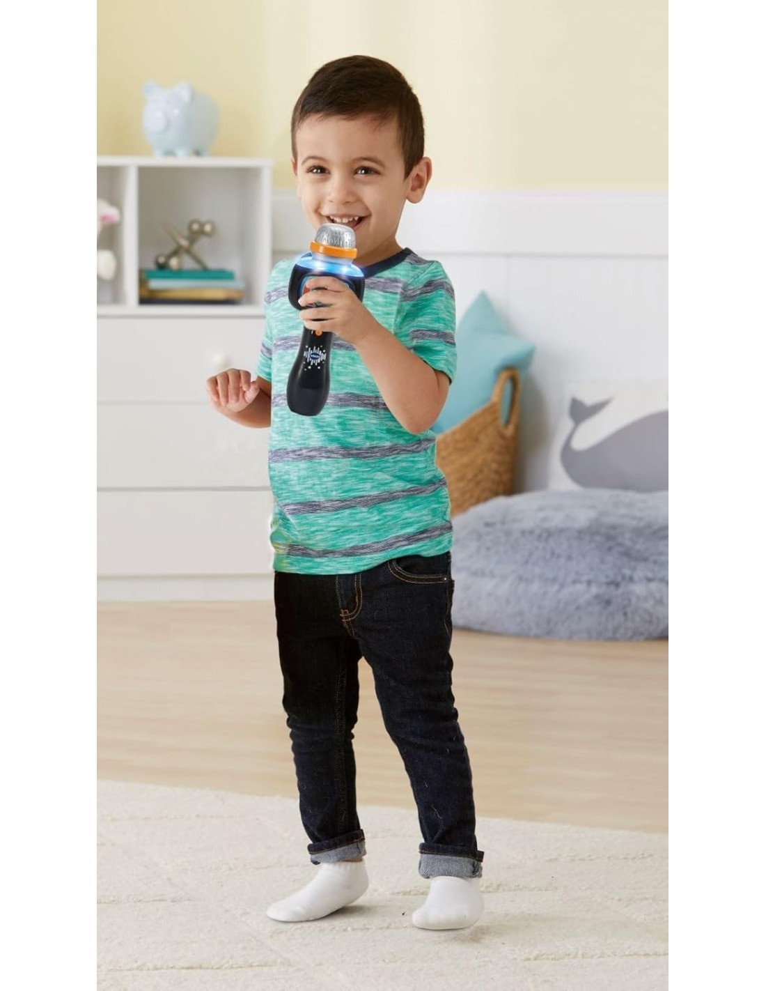 VTech Microfono Magic Show - Microfono Karaoke per Bambini 2-5 Anni