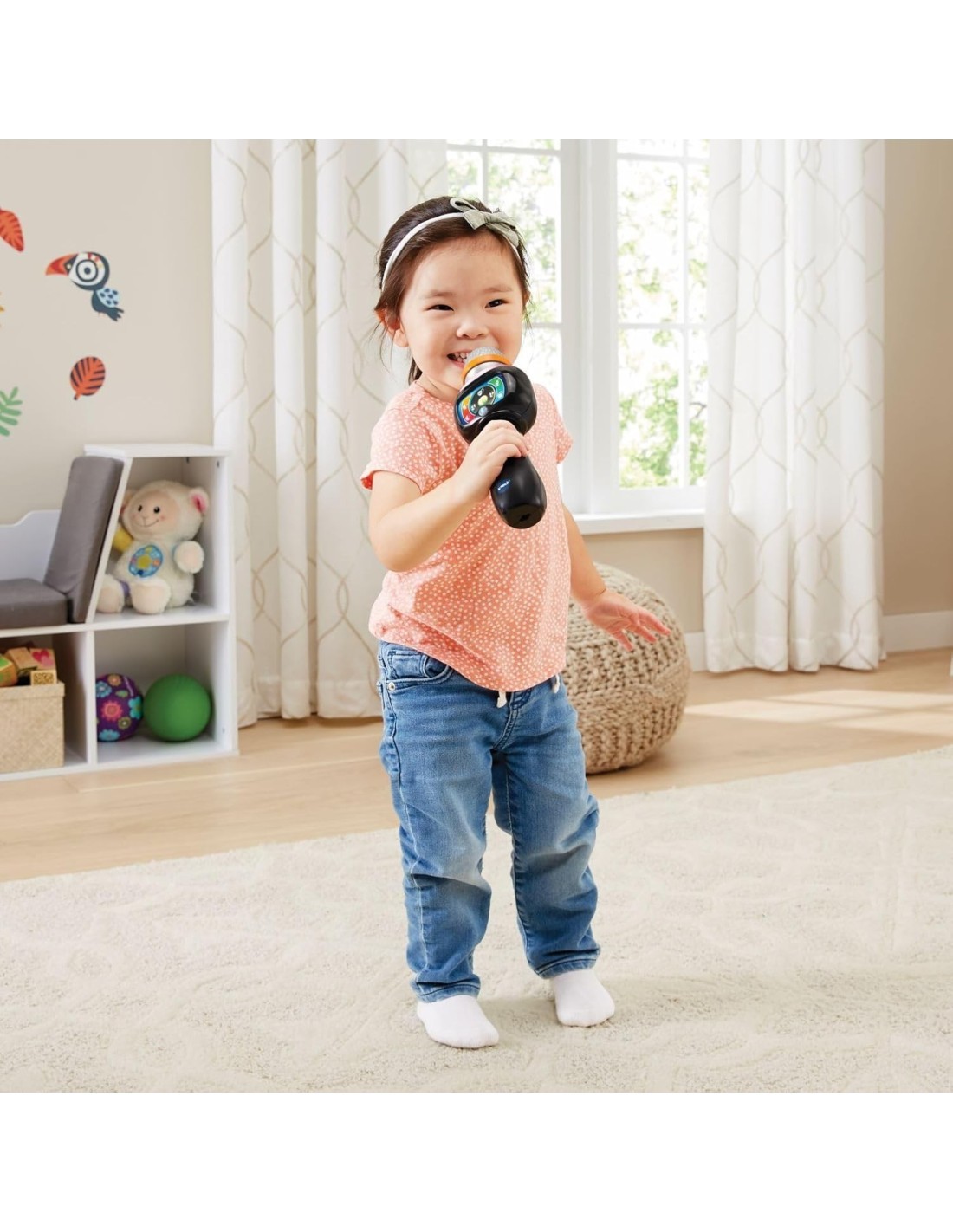 VTech Microfono Magic Show - Microfono Karaoke per Bambini 2-5 Anni