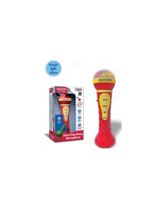 MICROFONO ROSSO 412020 KARAOKE CON EFFETTI LUMINOSI