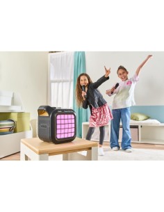 KARAOKE LIGHT PARTY, ALTOPARLANTE, BLUETOOTH, 2 MICROFONI, LUCI LED, EFFETTI VOCALI