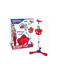 MICROFONO DA PALCO 404810 ROSSO CON LUCI