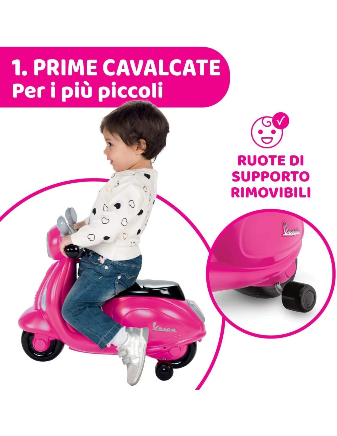 VESPA PRIMAVERA ROSA CHICCO su TreG Ingrosso