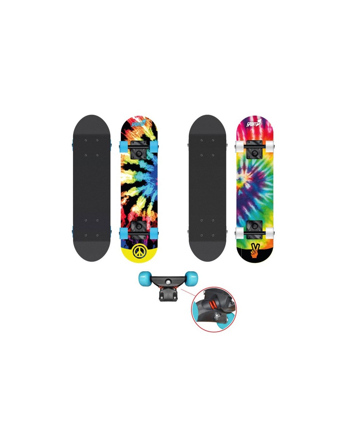 SKATEBOARD 707100076 HIPPY 50KG su TreG Ingrosso