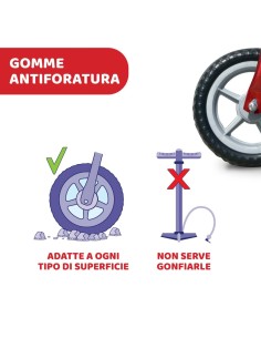 Chicco Balance Bike, Bicicletta Senza Pedali , Sella Manubrio Regolabili, Ultraleggero e Resistente, Pneumatici no Gonfiaggio