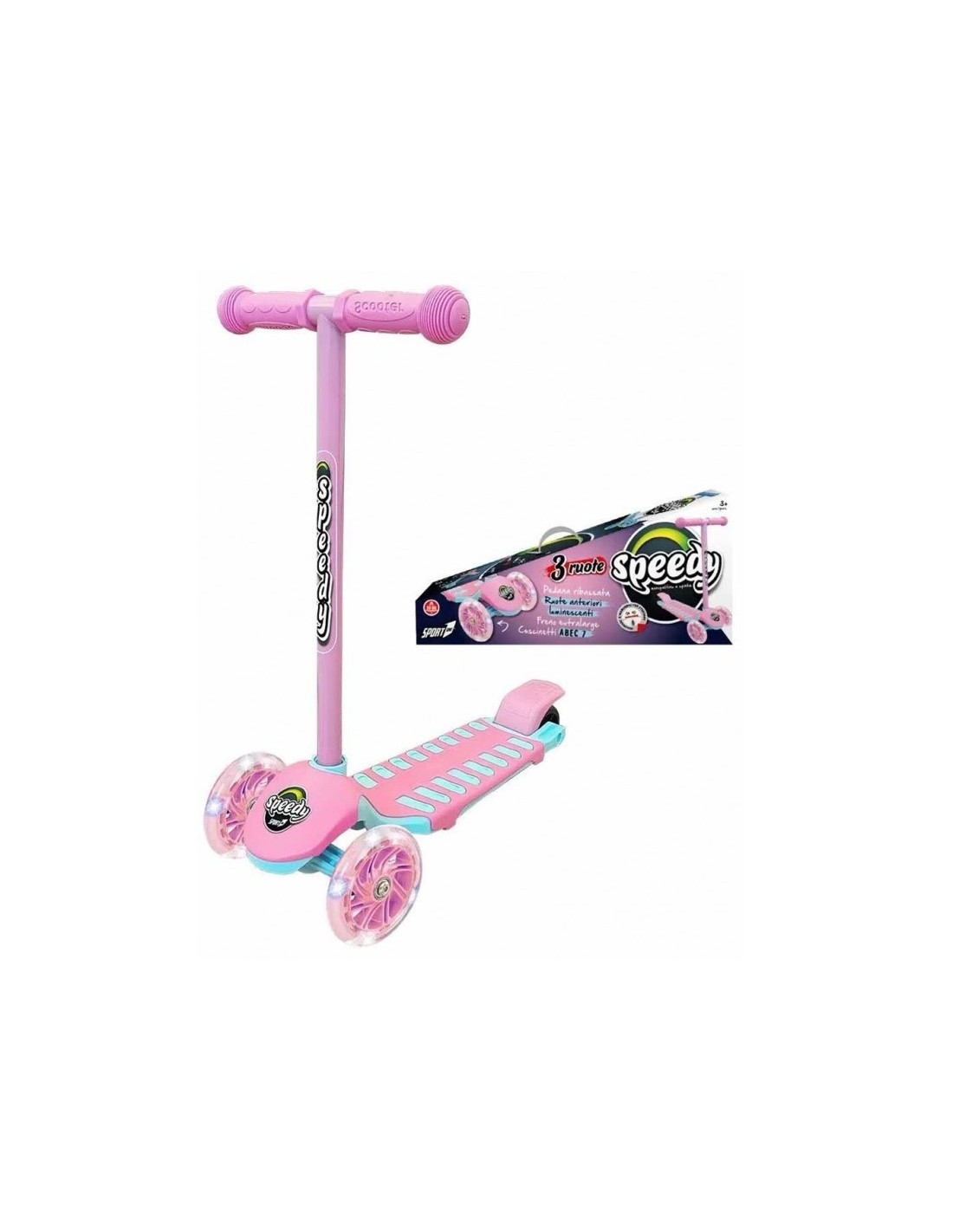 MONOPATTINO 707300156 3 RUOTE ROSA