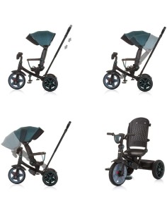 TRICICLO, CHIPOLINO DERBY TEAL 2 IN 1, OTTANIO, 18 MESI, 80X50X105 CM