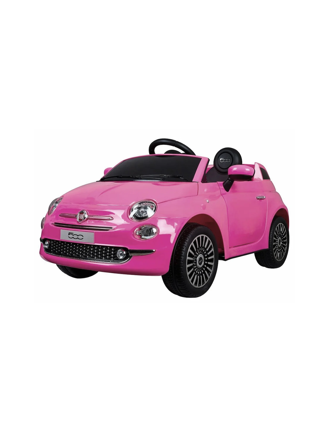 AUTO ELETTRICA CON TELECOMANDO, GIOCO BAMBINI FIAT 500 12V ROSA