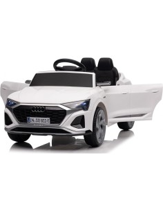 AUTO ELETTRICA CON TELECOMANDO GIOCO BAMBINI AUDI SQ8 12V BIANCA 2
