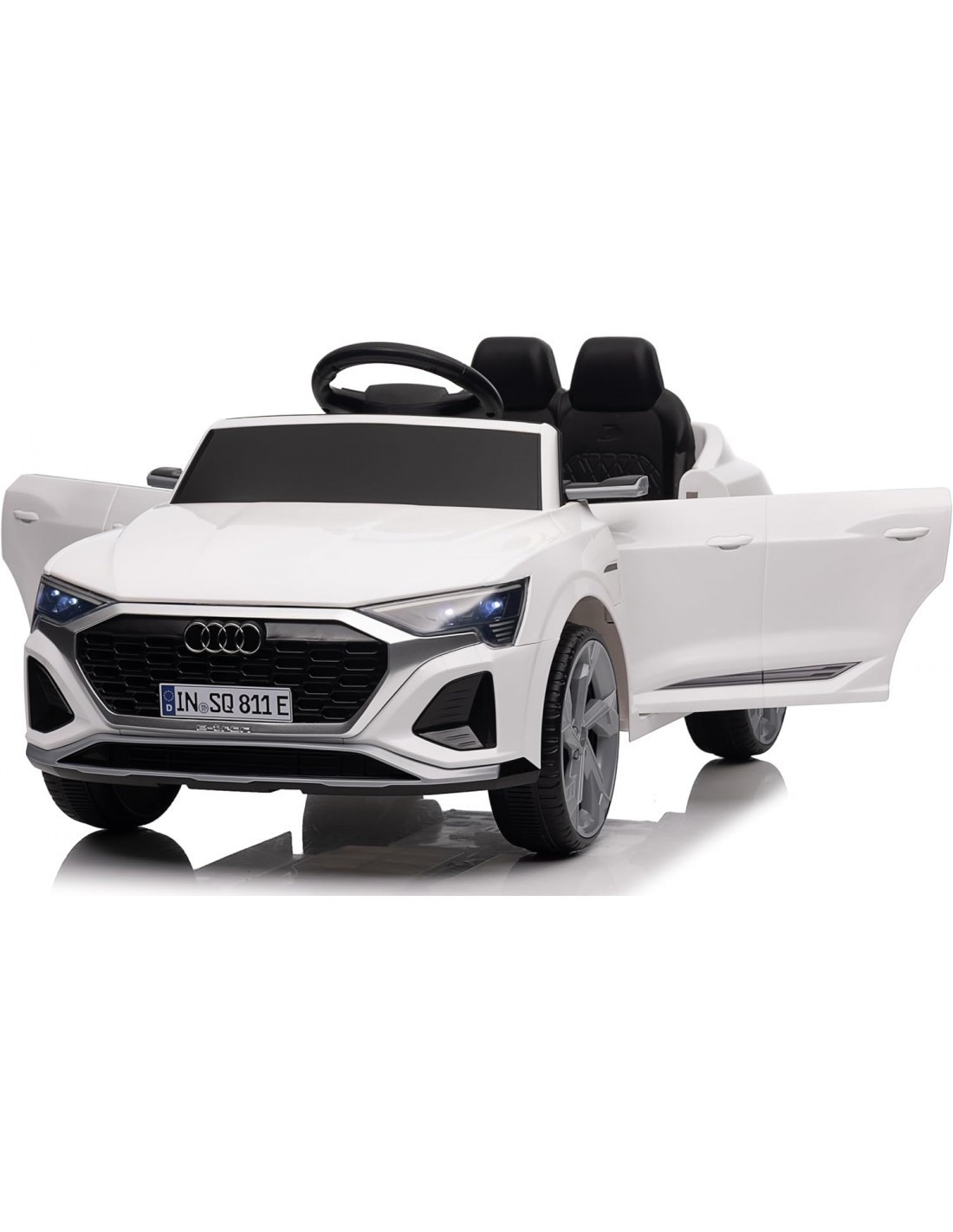 AUTO ELETTRICA CON TELECOMANDO GIOCO BAMBINI AUDI SQ8 12V BIANCA