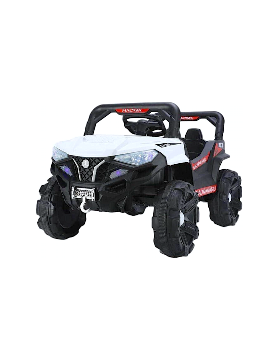 AUTO FUORISTRADA, 12V, BIANCA, GIOCO BAMBINI CON TELECOMANDO