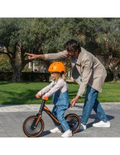 Feber Balance Bike Bicicletta Senza Pedali Nero/Arancio