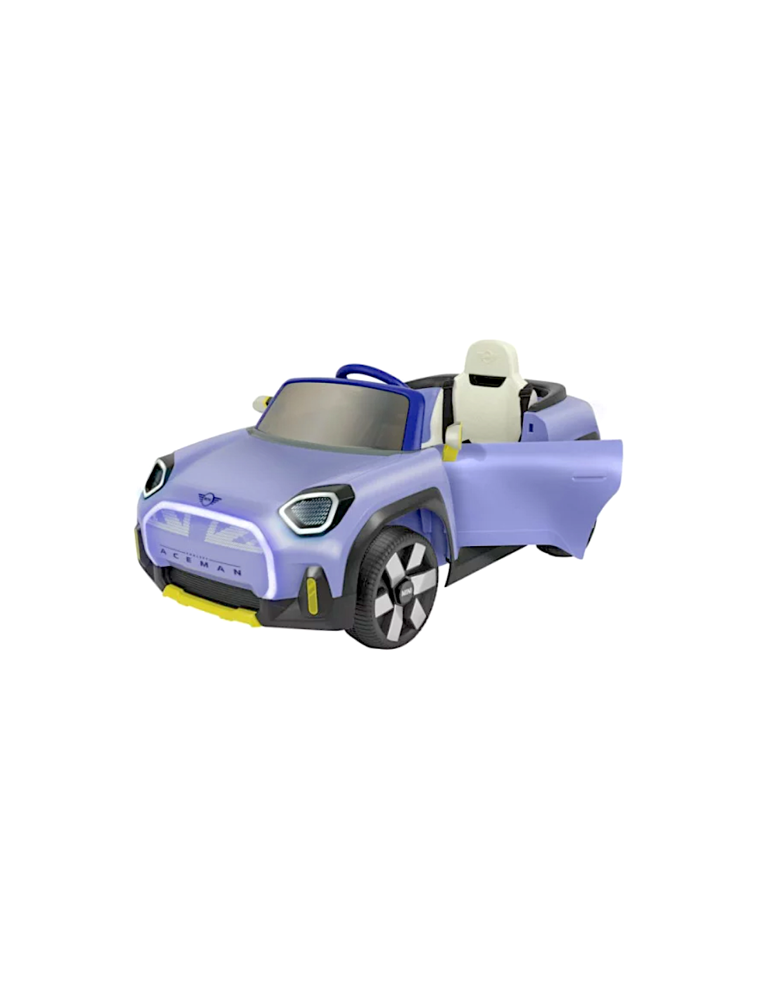 AUTO ELETTRICA, MINI ACEMAN, ROSA, 12V, BATTERIA LI-ION, TELECOMANDO PARENTALE, PORTE APRIBILI, GLOBO 42748, BAMBINI 3+