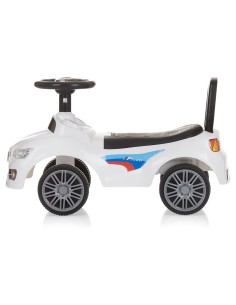AUTO CAVALCABILE, BAMBINI, SPRINTER, BIANCO, CON MUSICA, SPAZIO SOTTO SEDILE