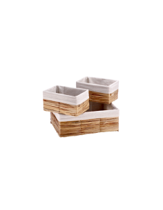 Set 3 Cesti in Fibra Naturale
